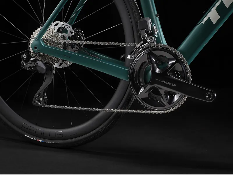 Trek Domane SLR 6 AXS eTap Carbon Road Bike in Juniper-1